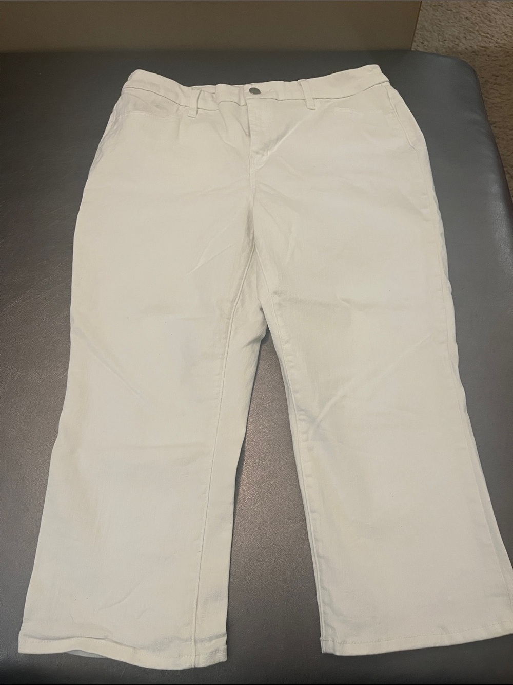 Chico's Men's Cream Straight-Leg Chinos